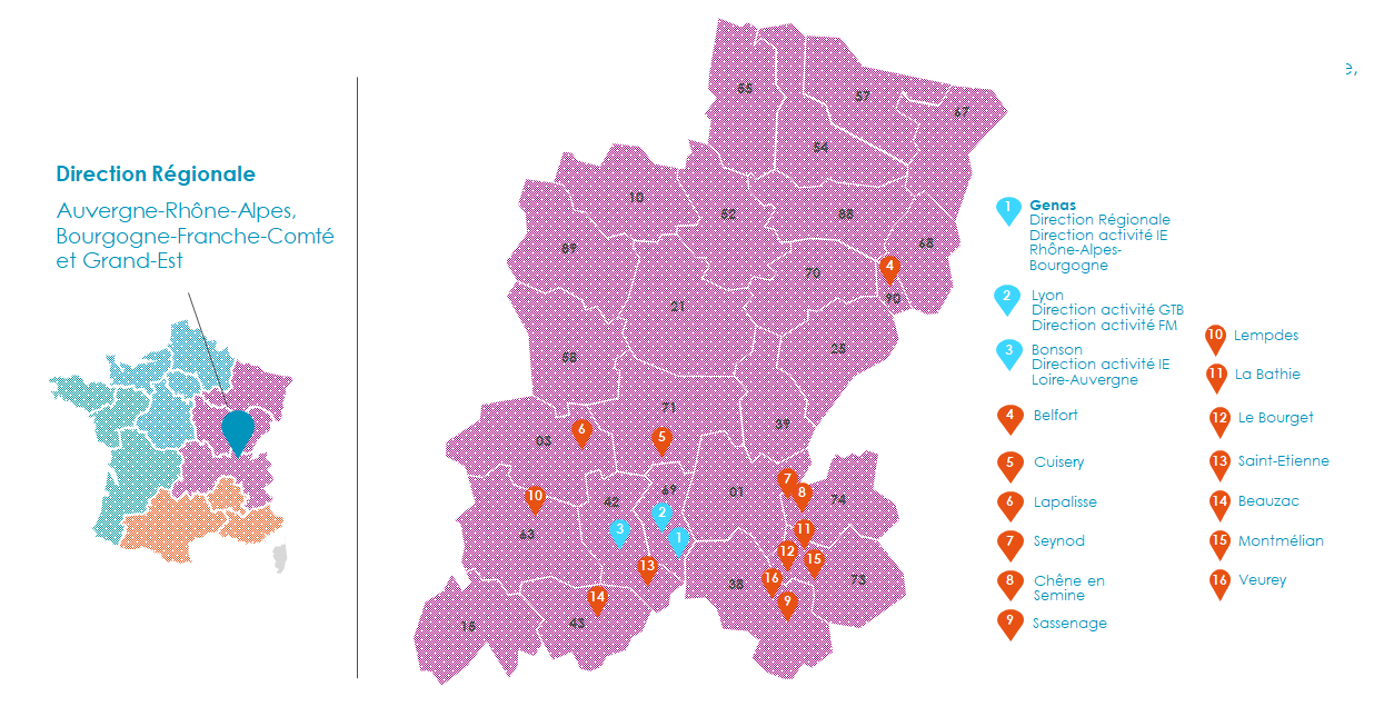 Auvergne Rhône Alpes Bourgogne Franche Comté