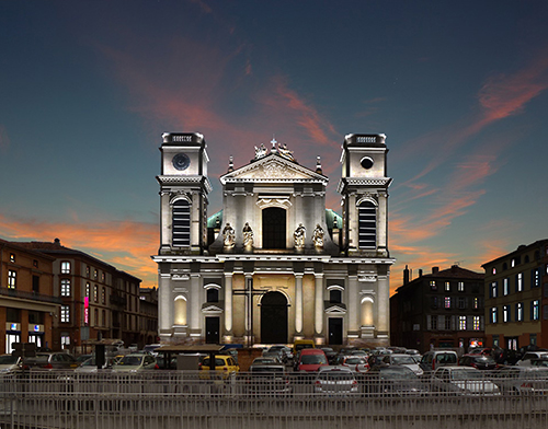 Montauban : Cathédrale de nuit