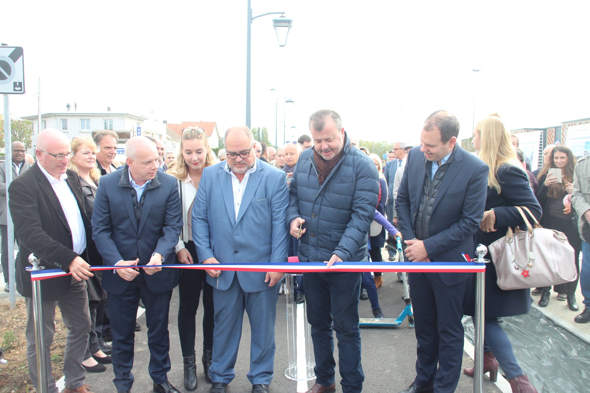 inauguration passage piéton lumineux