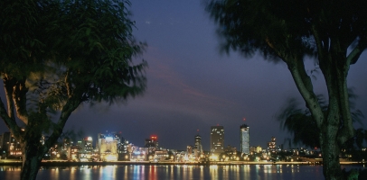 Photo de la ville Abidjan éclairée